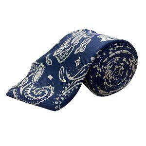 Jos A Bank Mens Blue Paisley Silk Tie Executive Collection Formal Neckwear